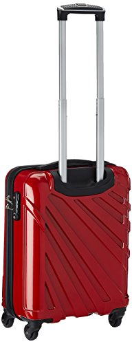 Safari Strobe Polycarbonate 54 cms New Red Hard Sided Cabin Luggage (Strobe-55-New-Red-4wh) - Goyalsons ShopMax