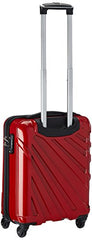 Safari Strobe Polycarbonate 54 cms New Red Hard Sided Cabin Luggage (Strobe-55-New-Red-4wh) - Goyalsons ShopMax