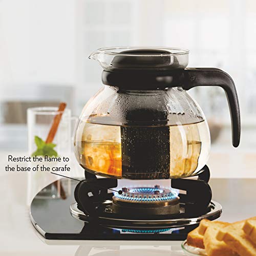 Borosil - Carafe Flame Proof Glass Kettle with Infuser, 1.5L