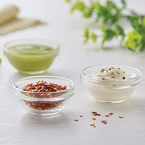 Borosil Glass Bowl - Pack of 6 (Transparent, 36 ml)