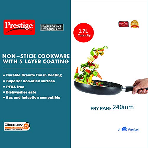 Prestige Household Fry Pan Non Stick Granite Frypan