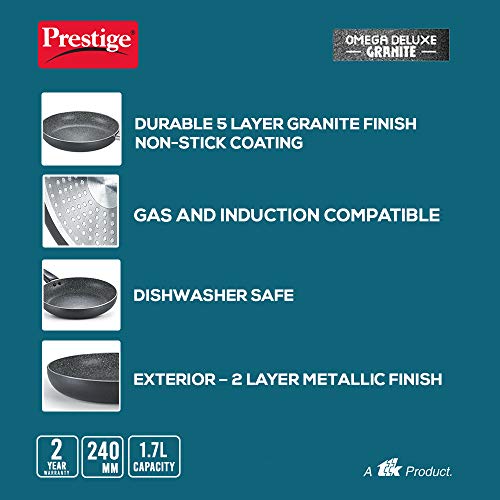 Prestige Household Fry Pan Non Stick Granite Frypan