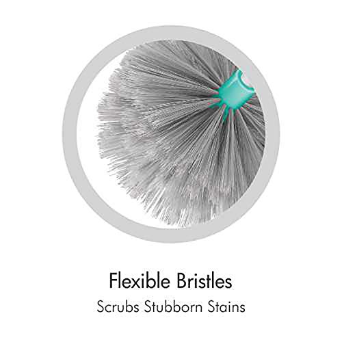 Spotzero by Milton Plastic Web Blaster Jala Cleaning Broom/Brush with Long Extendable Handle and Flexible bristles (Aqua Green)