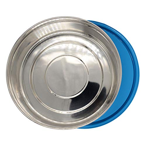 Signoraware Classic Steel Round Container (Small), 650 ml, 1 Piece, Sky Blue