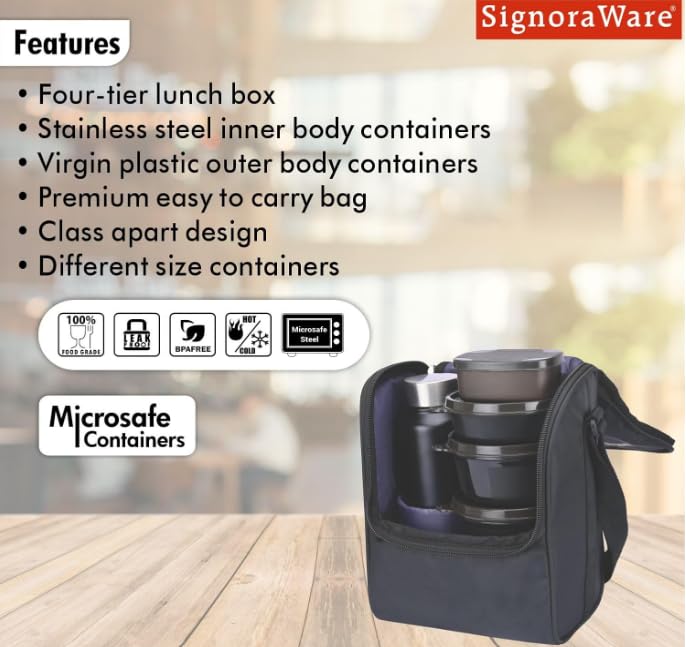 Signoraware Monarch Premium Microwave Safe Lunch Box - Goyalsons ShopMax