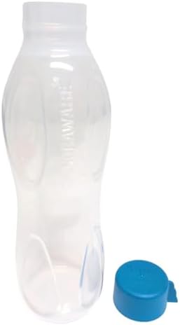 SIGNORA WARE Signoraware Sportfreund to Go Eco 500 ml EcoEasy Eco Bottle Screw Cap Suitable for Carbonated Drinks, 1.0 Litres, XL (Transparent - Aqua)