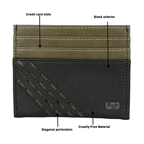 Baggit Men Black Wallet Small Size | Men Stylish Purse Bag | Credit Card Money Holder