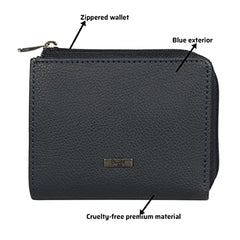 Baggit Men Blue Wallet Small Size | Men Stylish Purse Bag | Credit Card Money Holder