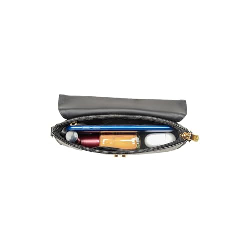 Baggit Women's Black Chain Sling Bag | Mobile Bag | Ladies Purse Handbag | Clutch Bag | Detachable Sling Strap
