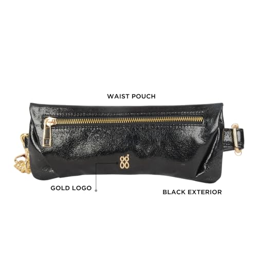 Baggit Women's Beetles XXXS Waist Pouch | Ladies Stylish Casual Purse Bag | Faux Leather | 6-Month Warranty | Cruelty-Free Material | Made in India
