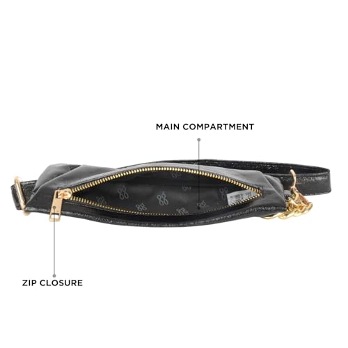 Baggit Women's Beetles XXXS Waist Pouch | Ladies Stylish Casual Purse Bag | Faux Leather | 6-Month Warranty | Cruelty-Free Material | Made in India