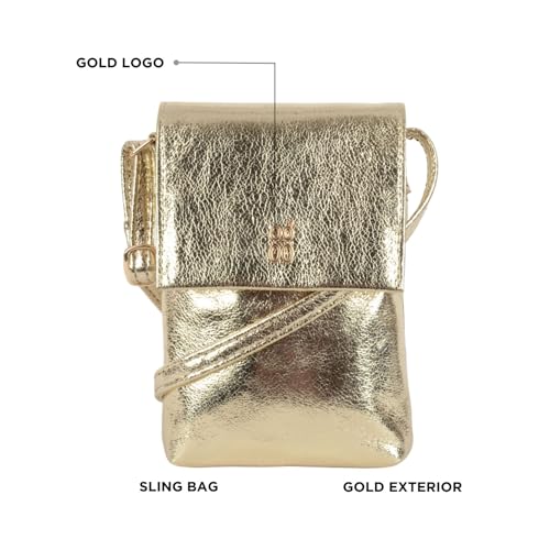 Baggit Women's Tipsey XXXS Sling Bag | Ladies Stylish Casual Purse Bag | Faux Leather | 6-Month Warranty | Cruelty-Free Material | Made in India