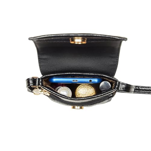 Tipsey Black Extra Small Tote Bag