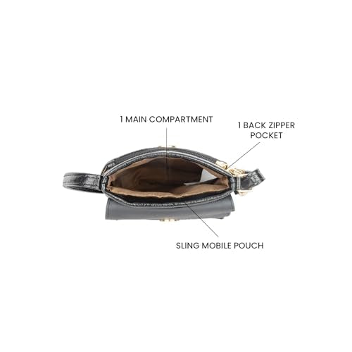 Tipsey Black Extra Small Tote Bag