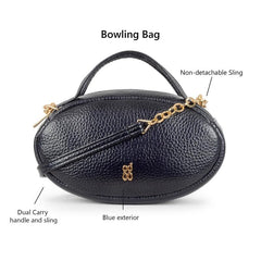 Baggit Women's Stylish Textured Blue Satchel Bag For Women | Ladies Purse Handbag | Stylish Shoulder Bag | Stylish Crossbody Bags For Women | Dual Carry Sling Bag (Dark Blue)