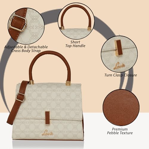 Lavie Women's Monoprint Gypsy Flap Satchel Bag | Satchel Handbag for Work | Ladies Purse | Stylish Shoulder Bag | Gift for Women - Goyalsons ShopMax