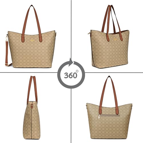 Lavie Women's Monoprint Hailon Tote Bag | Ladies Purse Handbag