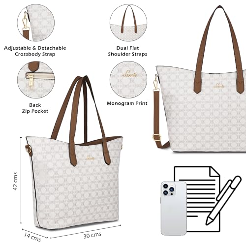 Lavie Women's Monoprint Hailon Tote Bag | Ladies Purse Handbag