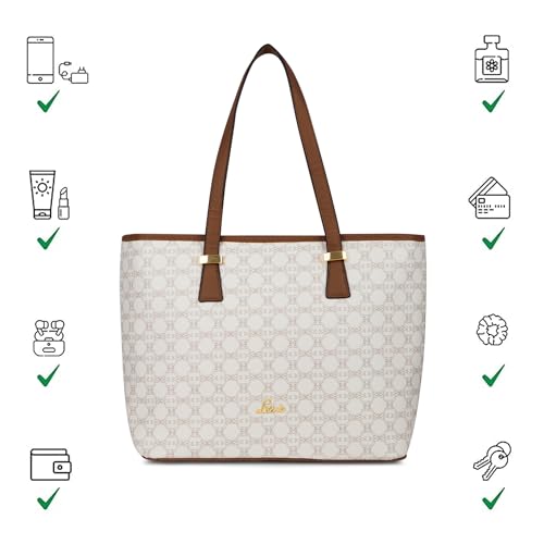 Lavie Women's Mono Sherry Tote Handbag | Tote Bag for Work | Ladies Purse | Stylish Shoulder Bag | Gift for Women - Goyalsons ShopMax