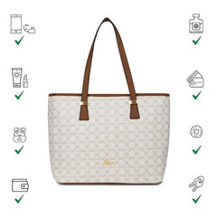 Lavie Women's Mono Sherry Tote Handbag | Tote Bag for Work | Ladies Purse | Stylish Shoulder Bag | Gift for Women - Goyalsons ShopMax