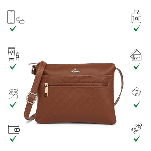 Lavie Women’s Slim Top Zip Sling Bag | Ladies Purse Handbag