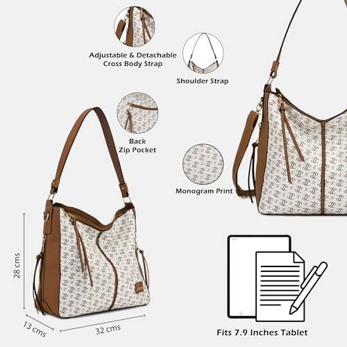Lavie Women's Mono Clair Large Hobo Bag | Ladies Purse Handbag