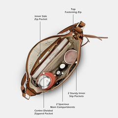 Lavie Women's Mono Clair Large Hobo Bag | Ladies Purse Handbag