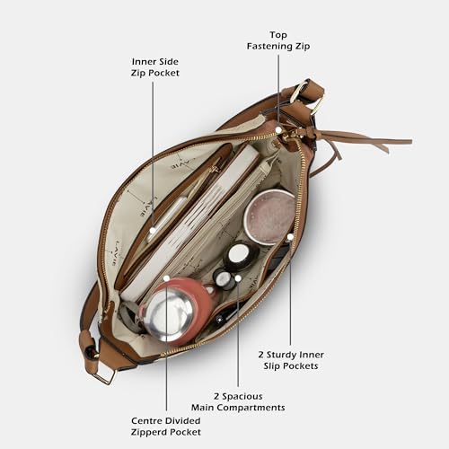 Lavie Women's Mono Clair Large Hobo Bag | Ladies Purse Handbag