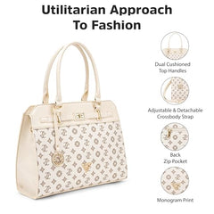 Lavie Signature Women's Manhattan Satchel Handbag for Women | Satchel Bag for Work | Ladies purse | Stylish Shoulder Bag | Gift For Women