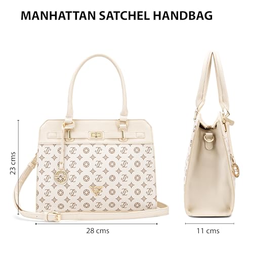 Lavie Signature Women's Manhattan Satchel Handbag for Women | Satchel Bag for Work | Ladies purse | Stylish Shoulder Bag | Gift For Women