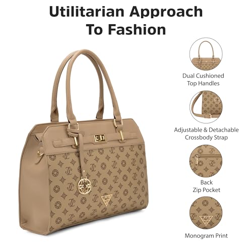 Lavie Signature Women's Manhattan Satchel Handbag for Women | Satchel Bag for Work | Ladies purse | Stylish Shoulder Bag | Gift For Women