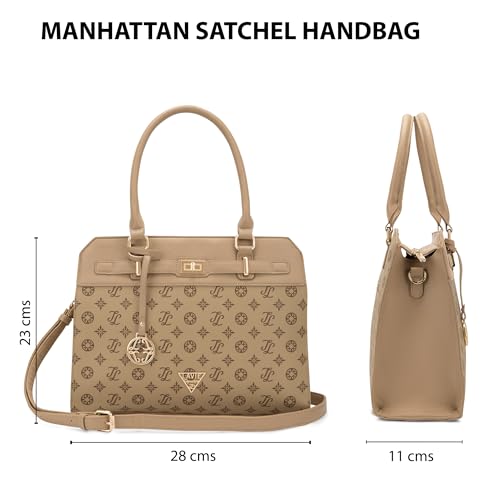 Lavie Signature Women's Manhattan Satchel Handbag for Women | Satchel Bag for Work | Ladies purse | Stylish Shoulder Bag | Gift For Women