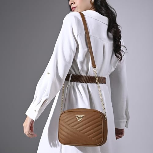 Lavie Signature Dallas Woman's Box Crossbody Sling Bag | Ladies Purse Handbag | Gift for Women - Goyalsons ShopMax