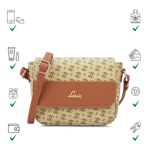 Lavie Woman's Broxa Flap Crossbody Sling Bag | Ladies Purse Handbag | Gift for Women
