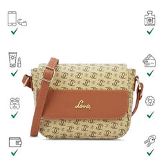 Lavie Woman's Broxa Flap Crossbody Sling Bag | Ladies Purse Handbag | Gift for Women