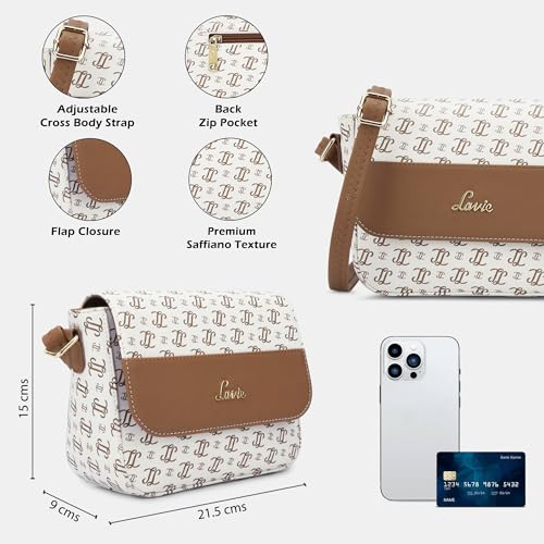 Lavie Woman's Broxa Flap Crossbody Sling Bag | Ladies Purse Handbag | Gift for Women
