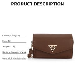Lavie Signature Women's Lowa 2C Zip Around Crossbody Sling Bag | Stylish Shoulder Bag | Ladies Purse Handbag | Gift for Women - Goyalsons ShopMax