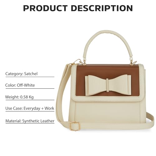 Lavie Signature Women's LS Elgin Flap Satchel Handbag for Women | Satchel Bag for Work | Ladies purse | Stylish Shoulder Bag | Gift For Women