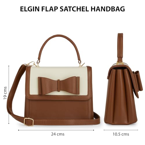 Lavie Signature Women's LS Elgin Flap Satchel Handbag for Women | Satchel Bag for Work | Ladies purse | Stylish Shoulder Bag | Gift For Women