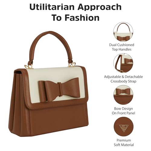 Lavie Signature Women's LS Elgin Flap Satchel Handbag for Women | Satchel Bag for Work | Ladies purse | Stylish Shoulder Bag | Gift For Women