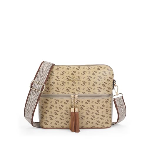 Lavie Women's Mono LL Tilly Monogram Print Cross Body Dome Sling Bag | Ladies Purse Handbag | Gift for Women