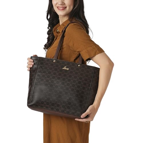 Lavie Women's Mono Amanda Monogram LL Print Tote Handbag | Tote Bag for Work | Ladies Purse | Stylish Shoulder Bag | Gift for Women - Goyalsons ShopMax