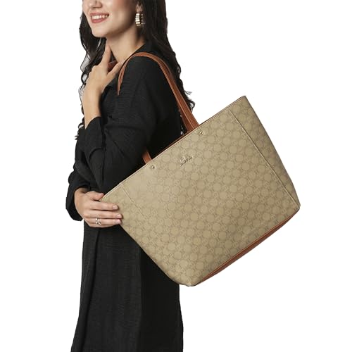 Lavie Women's Mono Amanda Monogram LL Print Tote Handbag | Tote Bag for Work | Ladies Purse | Stylish Shoulder Bag | Gift for Women
