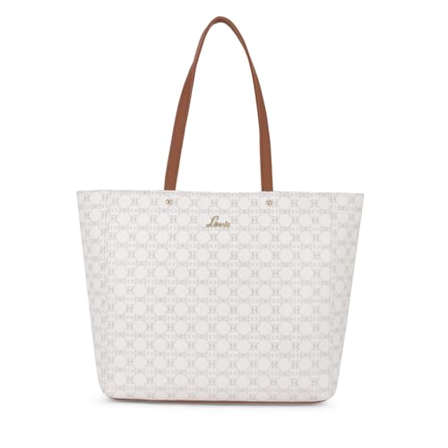 Lavie Women's Mono Amanda Monogram LL Print Tote Handbag | Tote Bag for Work | Ladies Purse | Stylish Shoulder Bag | Gift for Women - Goyalsons ShopMax