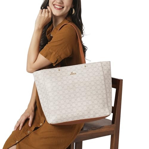 Lavie Women's Mono Amanda Monogram LL Print Tote Handbag | Tote Bag for Work | Ladies Purse | Stylish Shoulder Bag | Gift for Women - Goyalsons ShopMax