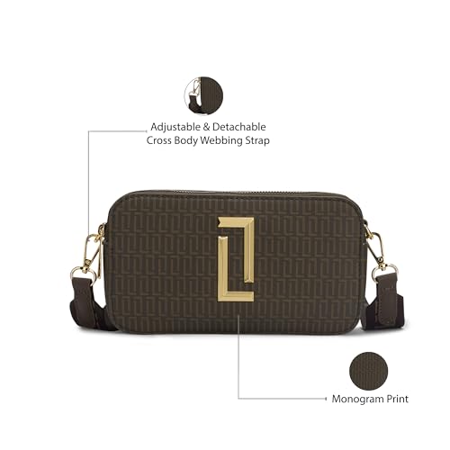 Lavie Luxe Women's Mono Fenny Crossbody Sling Bag | Ladies Purse Handbag | Gift for Women - Goyalsons ShopMax