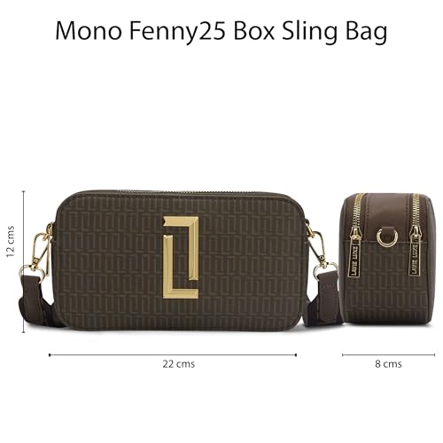 Lavie Luxe Women's Mono Fenny Crossbody Sling Bag | Ladies Purse Handbag | Gift for Women - Goyalsons ShopMax