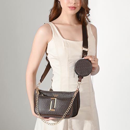 Lavie Luxe Women's Chunk25 Monogram Print Sling Bag | Ladies Purse Handbags | Gift For Women - Goyalsons ShopMax