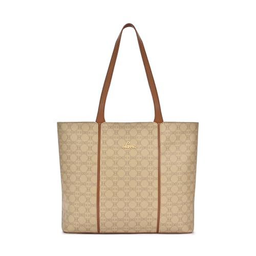 Lavie Women's Mono Neghan Monogram Print Tote Bag for Women | Tote Bag for Work | Ladies purse | Stylish Shoulder Bag | Gift for Women - Goyalsons ShopMax