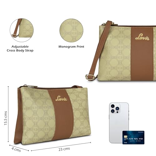 Lavie Women's Mono Lynn 2c Top Zip Cross Body Sling Bag | Ladies Purse Handbag | Gift for Women - Goyalsons ShopMax